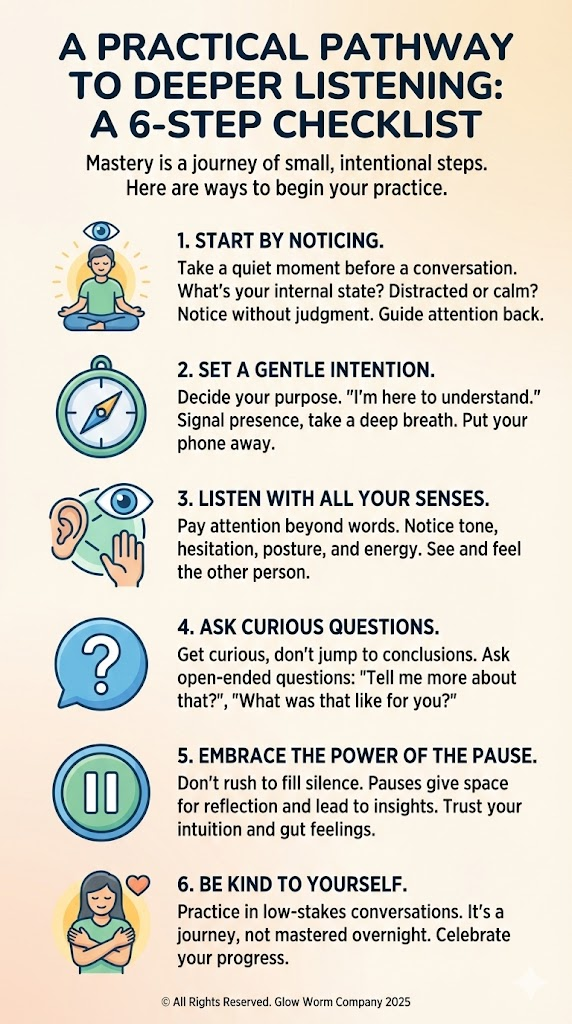 A Practical Pathway to Deeper Listening: A 6-Step Checklist